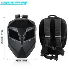 Led Backpack Screen Rider Motorcycle Locomotive Dazzlingly Cool Travel Screen Luminous Eyes